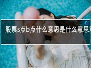 股票s点b点什么意思是什么意思意思