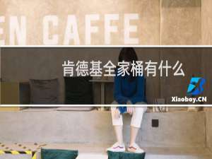 肯德基全家桶有什么（肯德基全家桶包含什么食物）