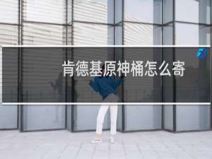 肯德基原神桶怎么寄