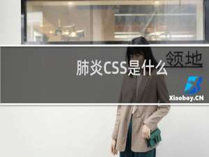 肺炎CSS是什么