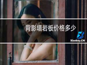 背影墙岩板价格多少