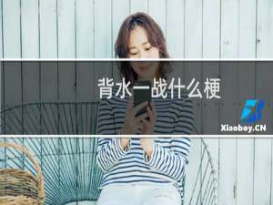 背水一战什么梗