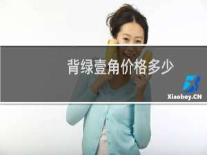 背绿壹角价格多少