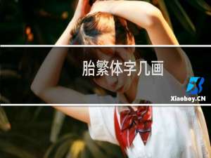 胎繁体字几画