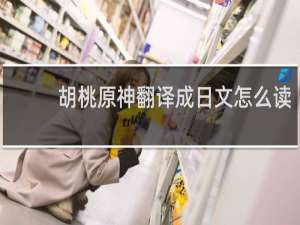 胡桃原神翻译成日文怎么读