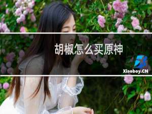 胡椒怎么买原神