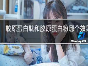 胶原蛋白肽和胶原蛋白粉哪个效果好