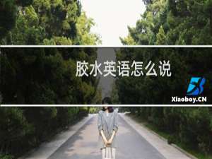 胶水英语怎么说