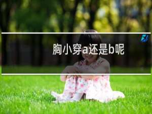 胸小穿a还是b呢