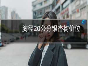 胸径20公分银杏树价位