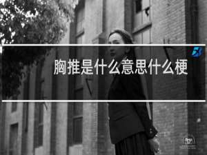 胸推是什么意思什么梗