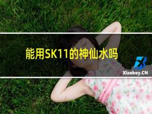 能用SK11的神仙水吗