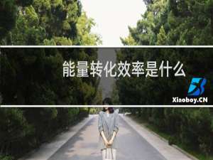 能量转化效率是什么