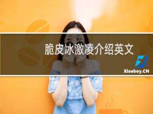 脆皮冰激凌介绍英文