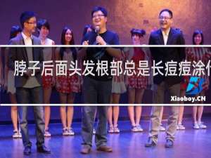 脖子后面头发根部总是长痘痘涂什么