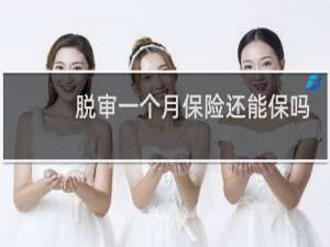 脱审一个月保险还能保吗