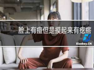 脸上有痘但是摸起来有疙瘩