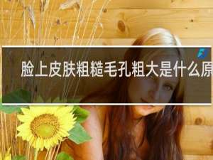 脸上皮肤粗糙毛孔粗大是什么原因