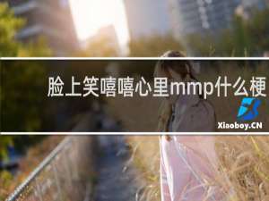 脸上笑嘻嘻心里mmp什么梗
