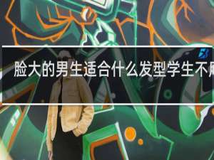 脸大的男生适合什么发型学生不用烫