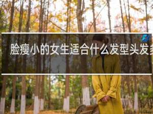 脸瘦小的女生适合什么发型头发多的