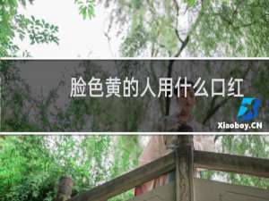脸色黄的人用什么口红
