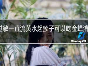 脸过敏一直流黄水起疹子可以吃金蝉消毒胶囊吗