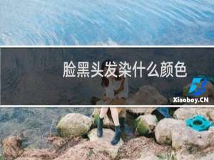 脸黑头发染什么颜色
