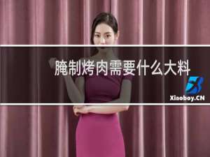 腌制烤肉需要什么大料（腌制烤肉需要什么调料）