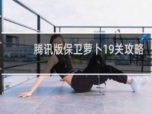 腾讯版保卫萝卜19关攻略