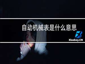 自动机械表是什么意思