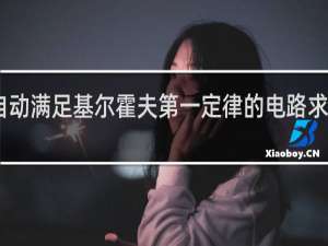 自动满足基尔霍夫第一定律的电路求解法是