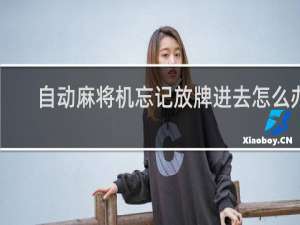 自动麻将机忘记放牌进去怎么办