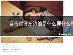 自古对波左边输是什么梗什么梗