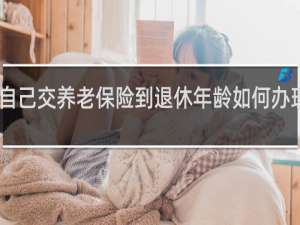 自己交养老保险到退休年龄如何办理手续