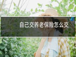 自己交养老保险怎么交