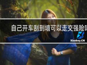 自己开车刮到墙可以走交强险吗