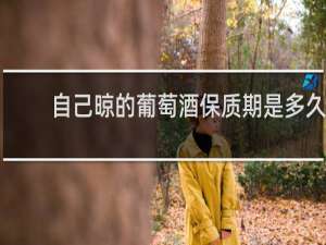 自己晾的葡萄酒保质期是多久