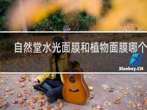 自然堂水光面膜和植物面膜哪个好