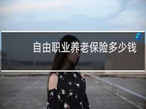 自由职业养老保险多少钱
