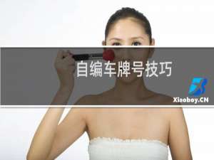 自编车牌号技巧（交管12123自编选号攻略）