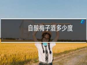 自酿梅子酒多少度