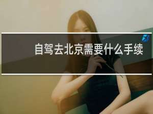 自驾去北京需要什么手续