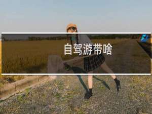 自驾游带啥