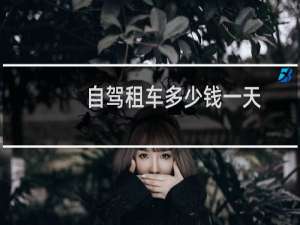 自驾租车多少钱一天
