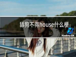 舔狗不得house什么梗