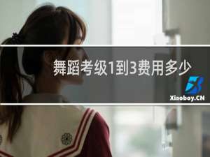 舞蹈考级1到3费用多少