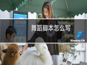 舞蹈脚本怎么写