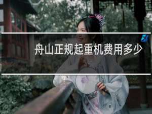 舟山正规起重机费用多少
