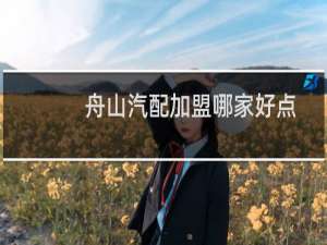 舟山汽配加盟哪家好点